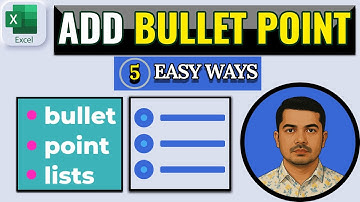 5 Easy Ways to Add Bullet Points in Excel (The Last One is Genius!)