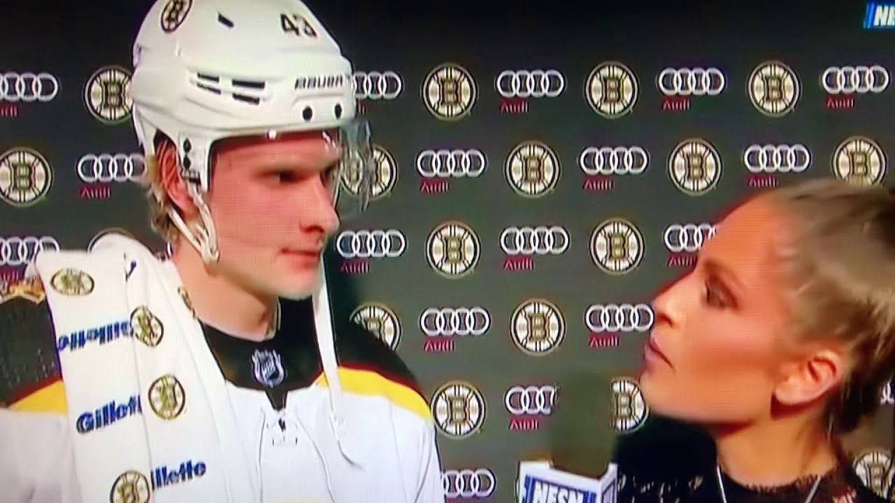 Danton Heinen Bruins Post Game Interview 3/21/19