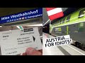 🇦🇹 AUSTRIA - How to GET AROUND! | Airport Transport, Vienna U-Bahn, Vienna to Salzburg Train