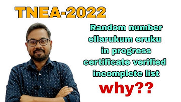 TNEA-2022 | Random number comes for all|why??