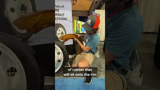 Motorhome Tire Blowout Protection - Retroband #rvshow #motorhome #tire