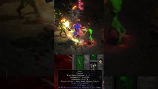 Gull Dagger (Unique) is INSANE on WARLOCK #diablo2resurrected #gaming #shorts