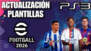 Nuevo Savedata Ps3 Efootball 2026 Plantillas Actualizdas Gembox Patch