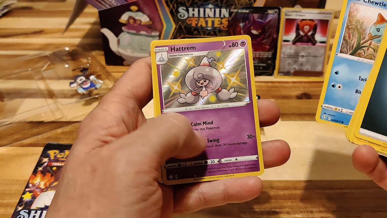 Pokemon Shining Fates Mad Party pin collection opening each box