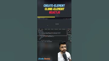 What is the difference between createElement and cloneElement in reactjs #reactjs  #shorts