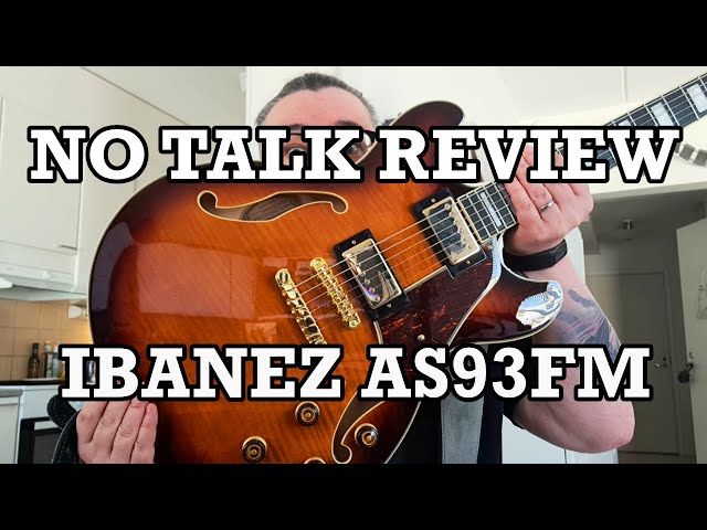 Review of Ibanez AS93FM-VLS Artcore Expressionist - YouTube