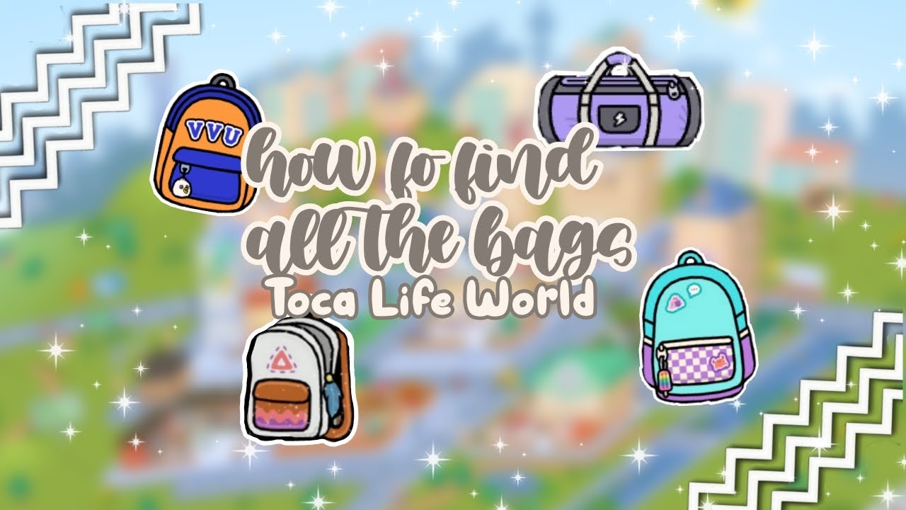 ALL THE BACKPACKS in TOCA LIFE WORLD 🌎 / TODAS AS MOCHILAS no TOCA LIFE
