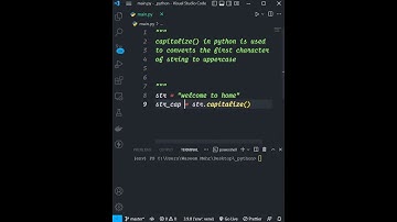 Capitalize Method in Python #shorts #short