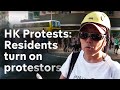 Hong Kong Protests: Residents turn on protestors