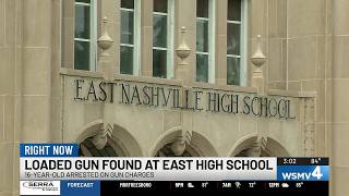 Nashville high school student arrested after trying to bring stolen gun to campus, police say