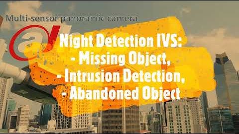 Dahua Multi-sensor Panoramic IP Camera, Night IVS