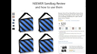 Neewer Saddle Sandbag Review