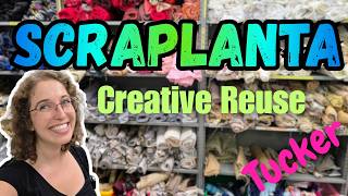 I visit the BIG SCRAPLANTA Creative Reuse in Tucker! Oh my, CRAFT and SEWING supplies!