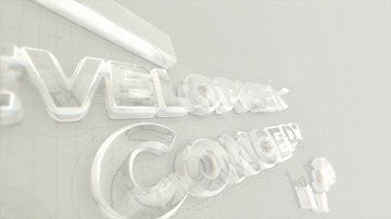 3d CLEAN GLASS LOGO INTRO