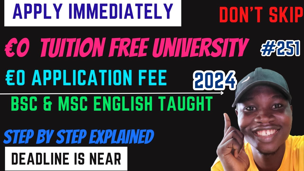 €0 Tuition Free University | No Application Fee |English Taught ...