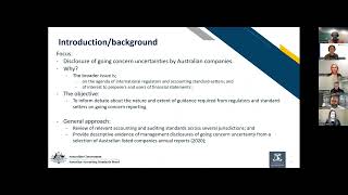 Going Concern Disclosures jointly with AUASB