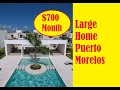 Large Furnished Home for Rent in Puerto Morelos Mexico