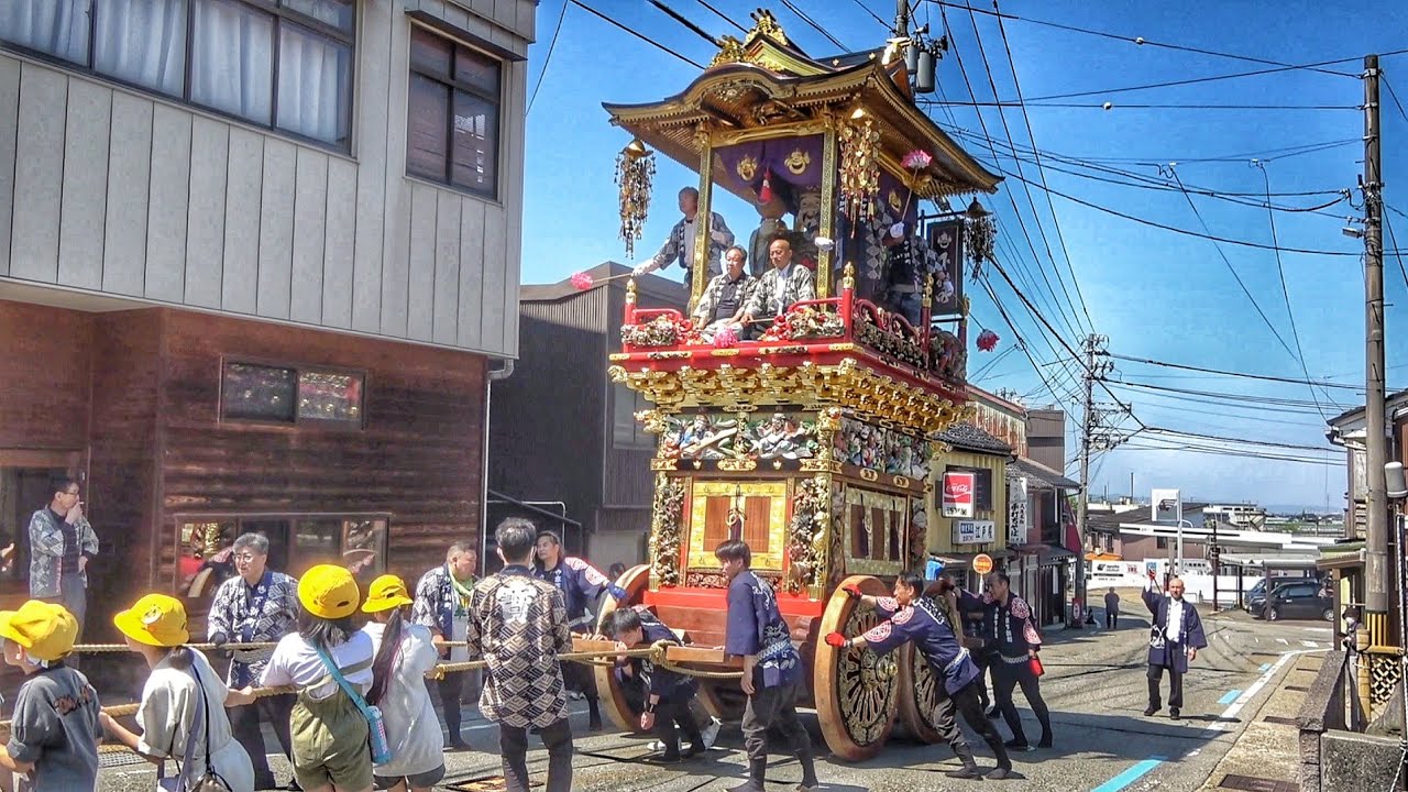 【越中八尾曳山祭 2025】調曳き 2025.5.01 富山県富山市 曳山