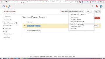 How to Add Users to Google Webmaster Tools Tutorial 2017 - Rakesh Tech Solutions