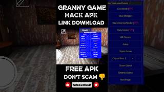granny horror game II hack mod apk link download #shorts #shortsfeed #granny