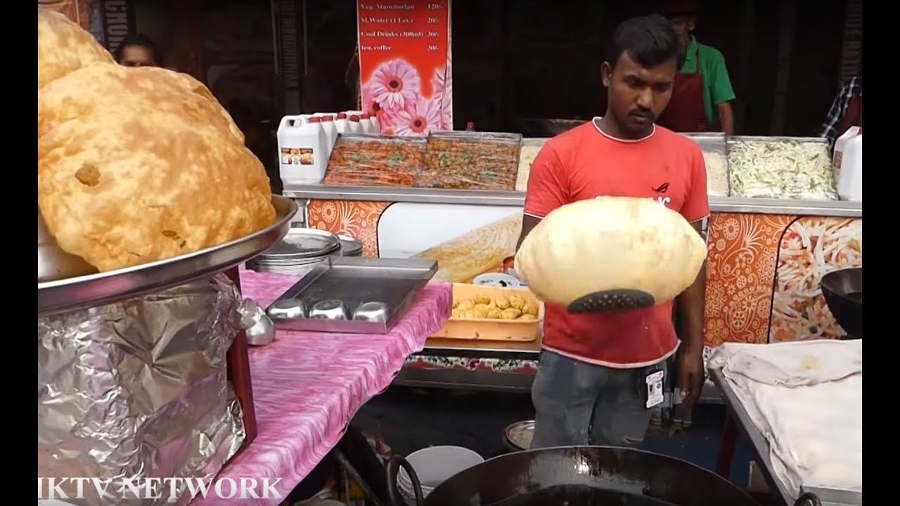 Chole Bhature Poori || Street Food | KikTV Network