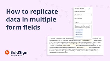 How to Replicate Data in Multiple Form Fields