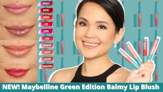 Maybelline Green Edition Balmy Lip Blush Review - YouTube