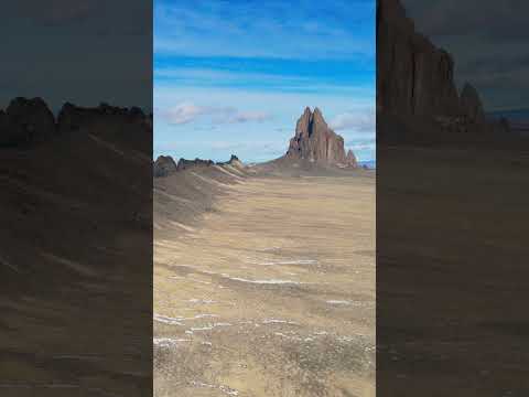 MASSIVE WALL at Shiprock, NM by Drone (Full Video Preview) - AirS2 #travel #shorts #drone