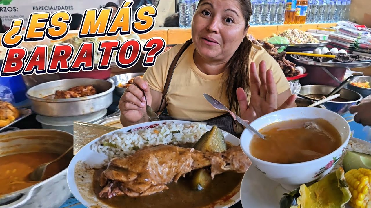 ¿Qué tan barato es COMER en el MERCADO en GUATEMALA?