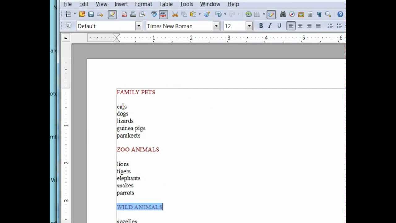 how to use the format paintbrush in writer 2012 youtube format painter open office
