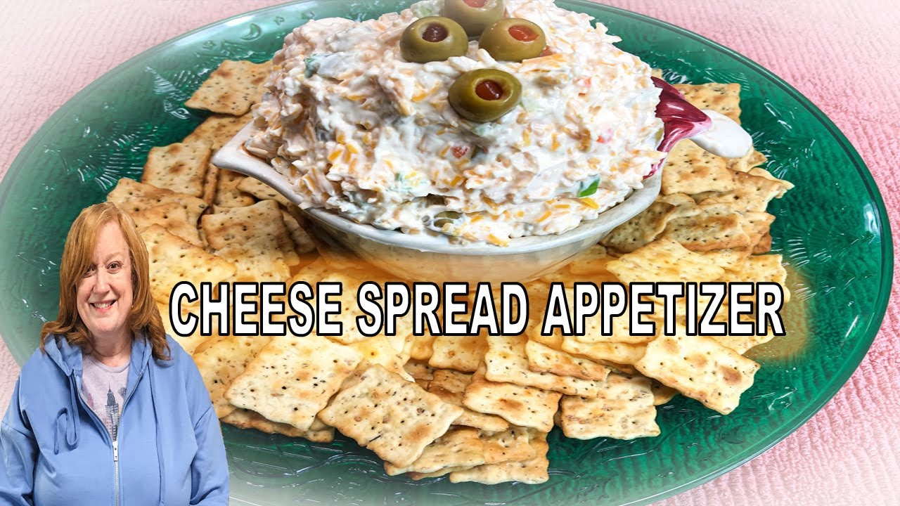 OLIVE PIMENTO CHEESE SPREAD Easy Holiday Appetizer Happy New Year YouTube