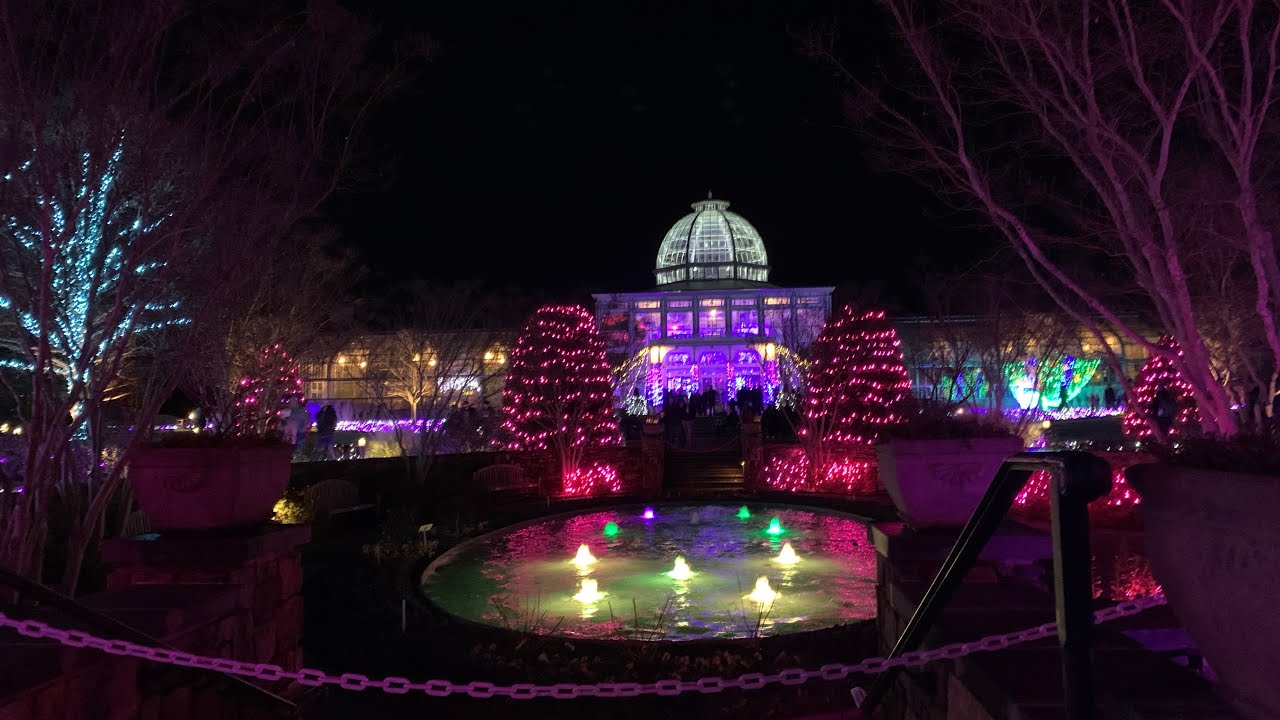 Lewis Ginter Botanical Garden Christmas Lights 2019 - YouTube