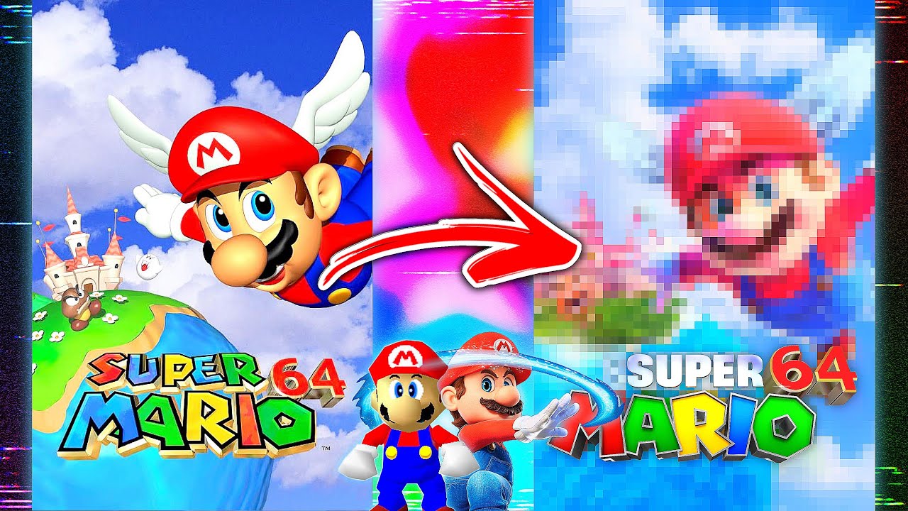 [RareGalaxy5] Я сделал видеоверсию обложки SUPER MARIO 64!!