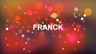 Joyeux Anniversaire Franck Youtube Joyeux Anniversaire Franck Youtube