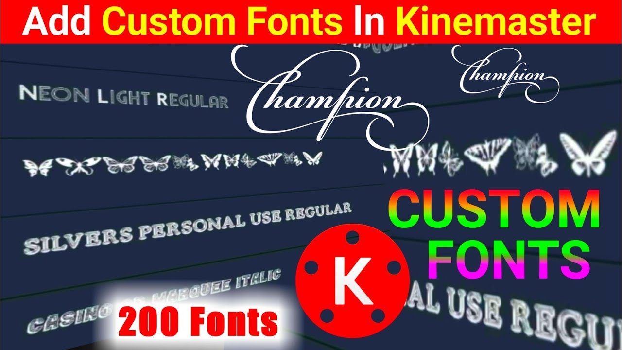How to add custom fonts in Kinemaster || How to install fonts in kinemaster || custom fonts