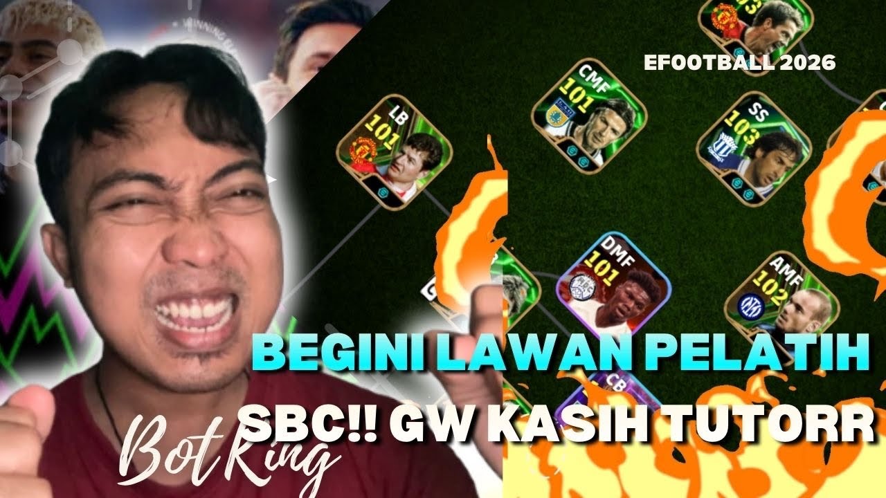 CARA LAWAN SBC PAKE PELATIH SB, AUTO WIN!! || eFOOTBALL 2026