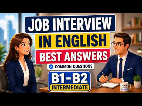 💼 Job Interview in English – Common Questions & Best Answers (Intermediate Practice)