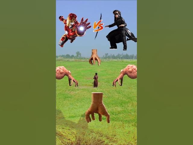 Iron man vs Krish funny video 😱😂 #funnyvideo #funny #shorts.