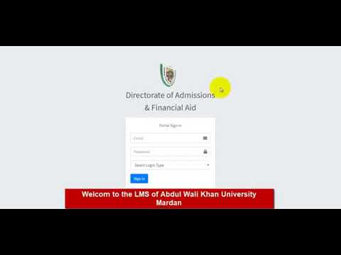 How to login and submite paper and assigment on (LMS)AWKUM