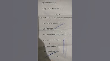 BA part 3 English Honours question paper viii || Purnia University || #study #exam #2025