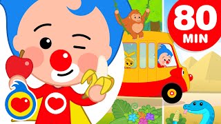 Plim Plim's BEST Sing-Along-Songs For Kids (Apples And Bananas + More!) ♫ Plim Plim (+ 80 Min)