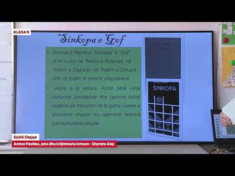 e Mesimi Klasa 9 - 9570 Gjuhë Shqipe - Anton Pashku, jeta dhe krijimtaria letrare