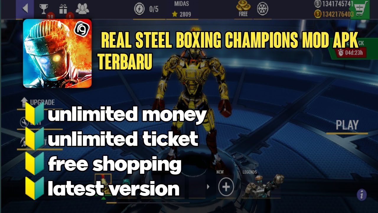 real steel boxing champions mod apk terbaru mod unlimited money