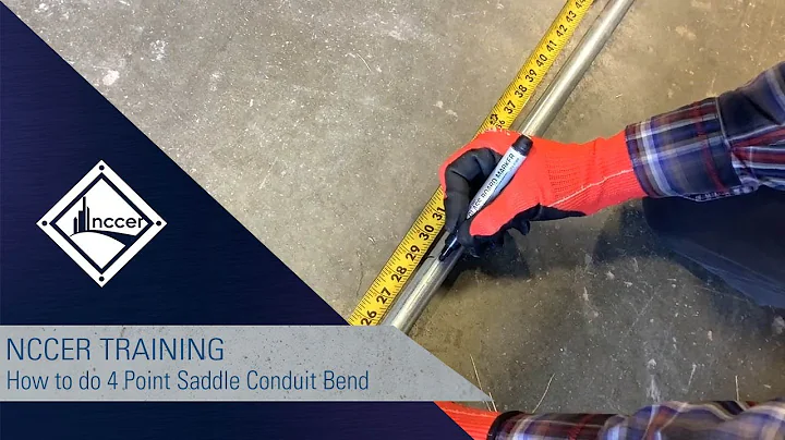 How to do 4 Point Saddle Conduit Bend (NCCER Module 26107)