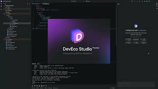 HarmonyOS 6 PC system DevEco Studio IDE splash screen and task bar animations