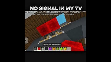 no signal in my TV 🥶😰 #minecraft #shorts #gaming