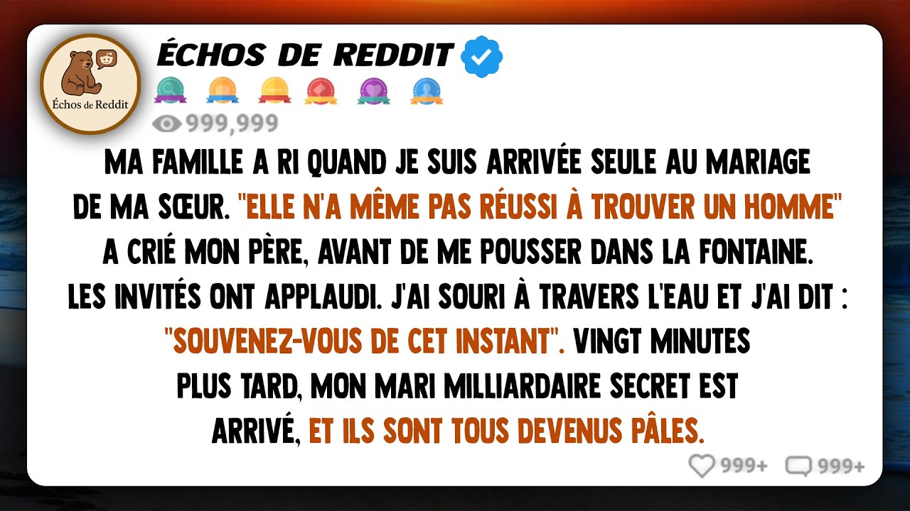 Ma famille a ri quand je suis arrivé seul au mariage de ma sœur, 'Elle n'a même pas réussi à trouver