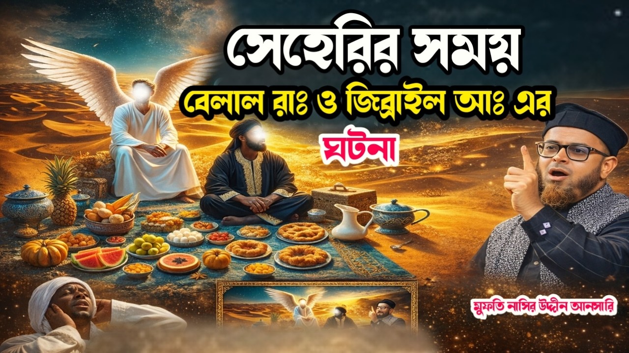 সেহেরির সময় বেলাল রাঃ ও জিব্রাইল আঃ এর ঘটনা | মুফতি নাসির উদ্দীন আনসারি | arif tv nikli