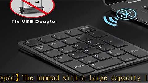 havit Bluetooth Number Pad, USB Wireless Numeric keypad 26 Keys Portable Mini Financial Accounting