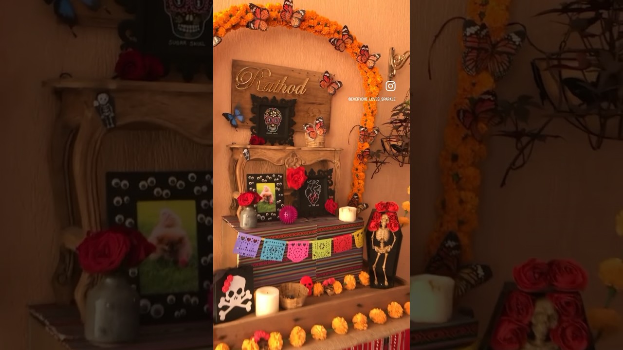 Mexican Day of the Dead themed Tablescape 💀 🌹 Halloween -Step by Step process of the Tablescape